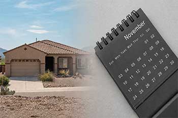 Two story stucco house in Tucson, Arizona - Old Pueblo Home Inspection Services.