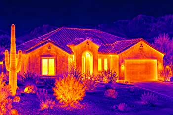 Two story stucco house in Tucson, Arizona - Old Pueblo Home Inspection Services.